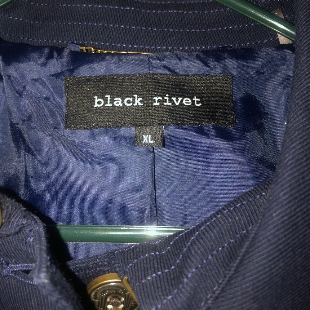 Black Rivet Coat - Picture 3 of 4
